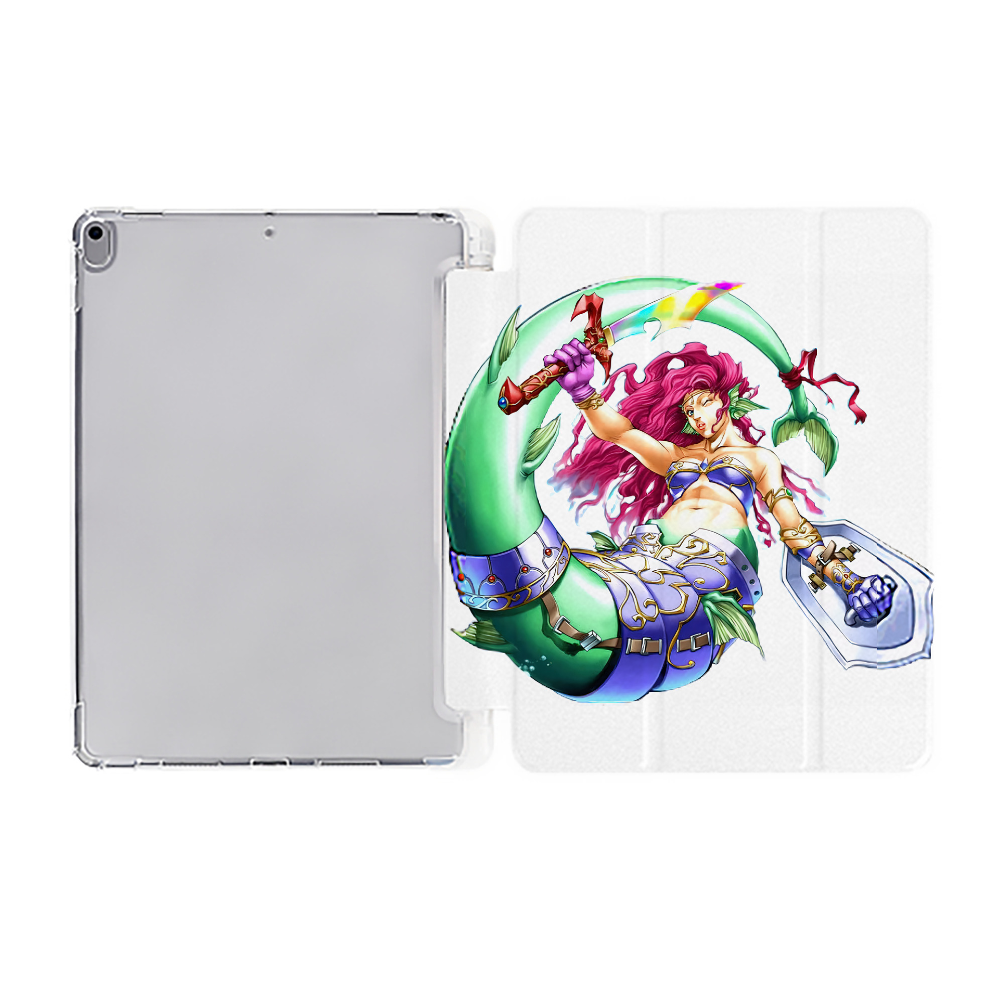 （画像用） 遊☆戯☆王 Yu-Gi-Oh! IPad ケース ペン収納付き 三つ折りスタンド PUレザー×シリコン 対応機種9.5/10.5/10.9インチ